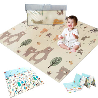 Tapete Infantil Emborrachado Térmico Tatame Antiderrapante Dobrável Dupla Face 6mm 1,80x1…