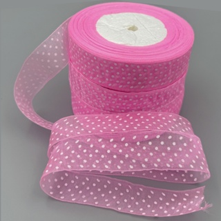 Fita Voal com Bolinha Nº5 – 25mm com 45 Metros Decorativo Laço Artesanato em Oferta na Shopee