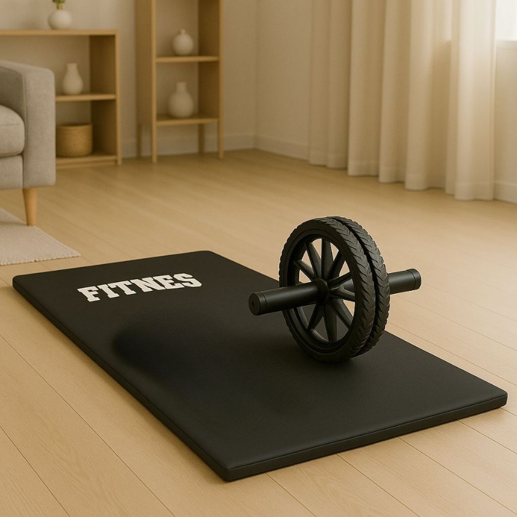 Colchonete Academia Roda Abdominal Treino Funcional CrossFit Faça Você mesmo Saúde Bem Estar Lançamento Envio Rápido