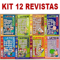 Kit 12 Letrix Sem Repetição passatempo passa tempo revista revistinha em Oferta na Shopee