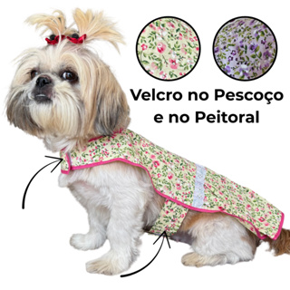 Vestido com Velcro Ajustável Carnaval para Pet Verão - Fantasia Roupinha pra Cachorro - Roupa Para Macho e Fêmea em Oferta na Shopee
