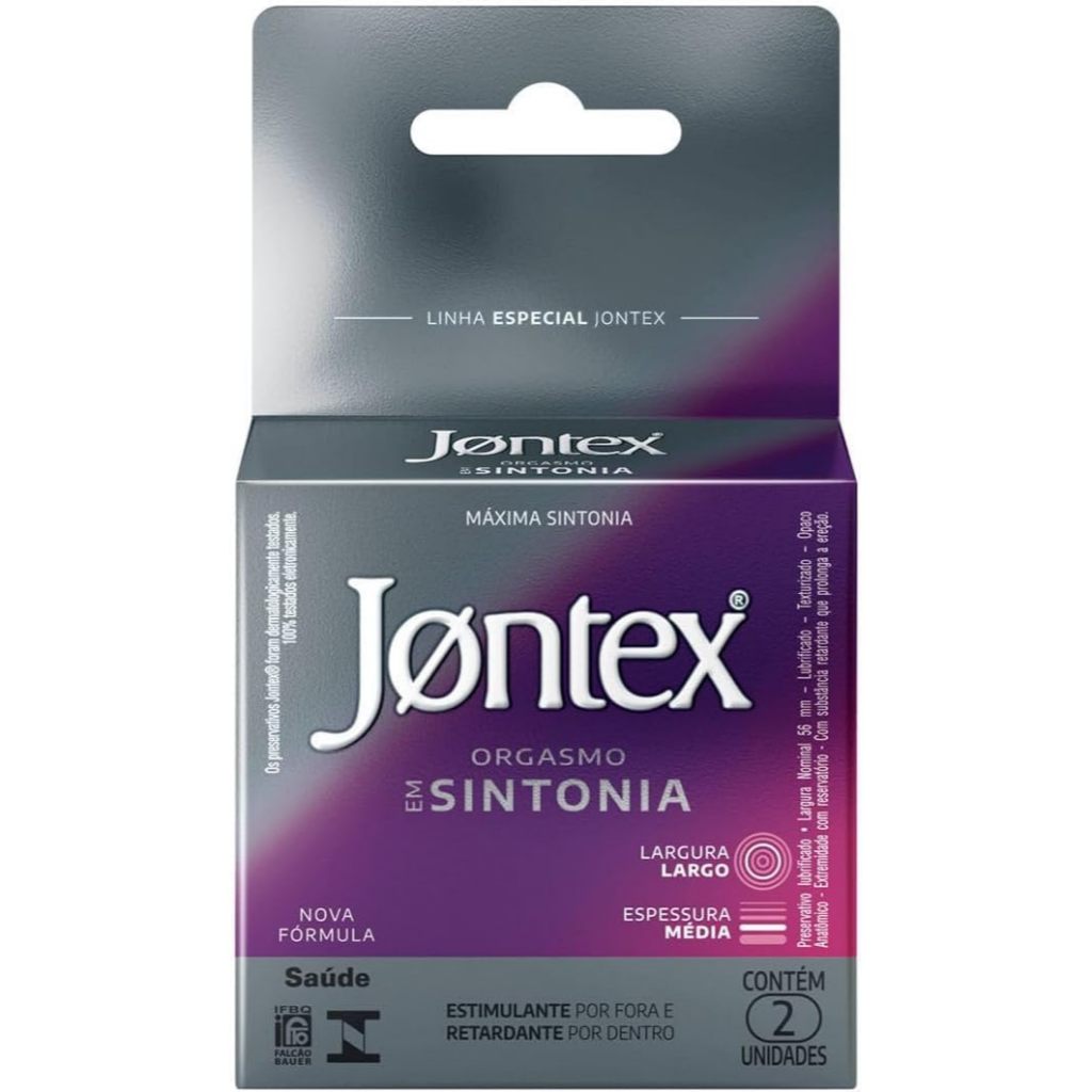 Preservativo Jontex Orgasmo em Sintonia com 2 Unidades em Oferta na Shopee