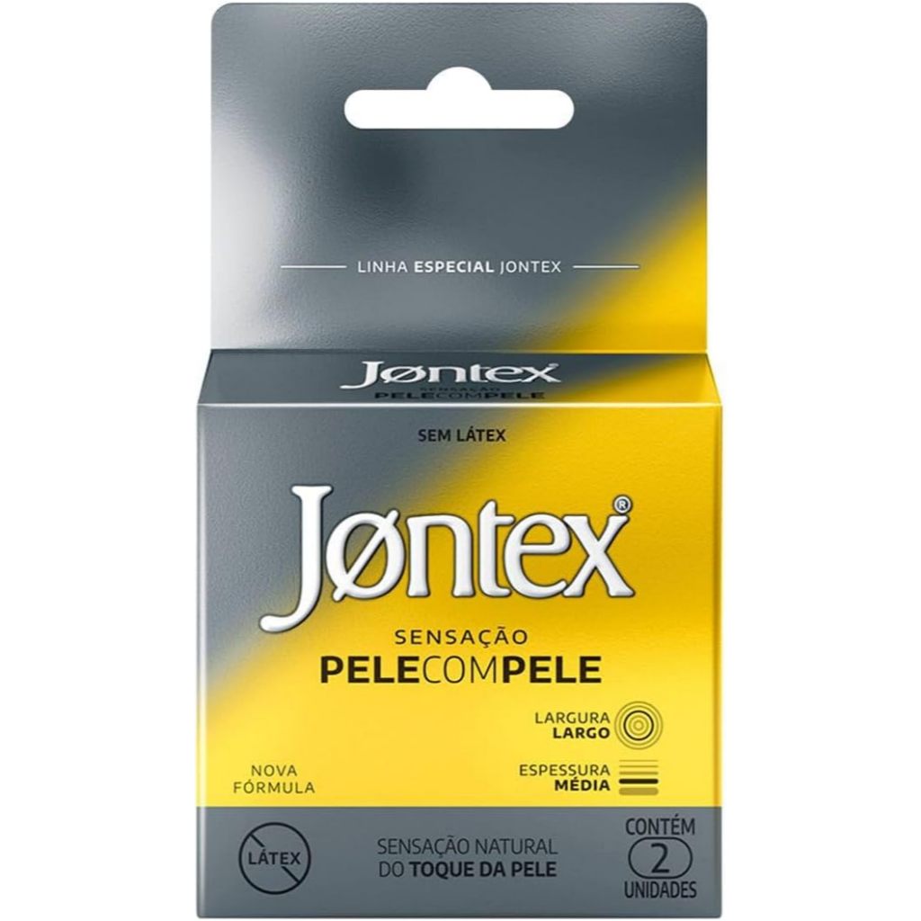 Preservativo Jontex Sensação Pele com Pele com 2 Unidades em Oferta na Shopee