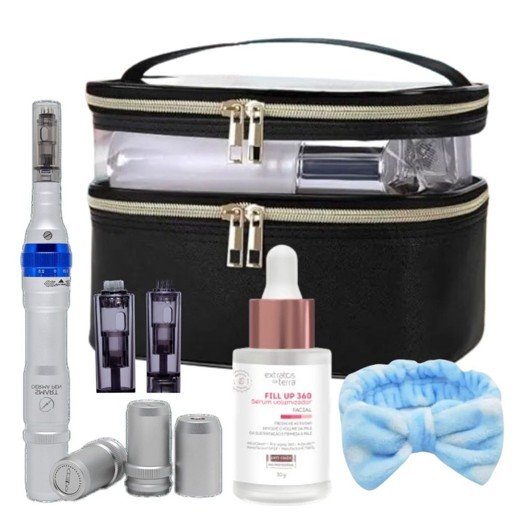 Caneta Derma Pen Smart Gr Com Sérum Fill Up Extratos