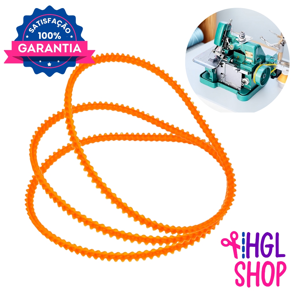 3 Correia p/ Motor Overlock Máquina de Costura - GN1 FN1 FN2 Singer Elgin em Oferta na Shopee