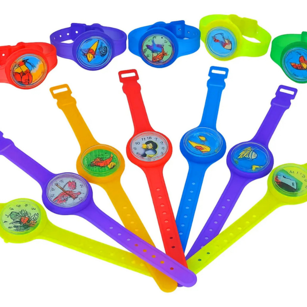 Kit 50 Mini Relógios De Brinquedo Infantil Menino Menina Festa Lembrancinha Colorido Dia Das Crianças Natal