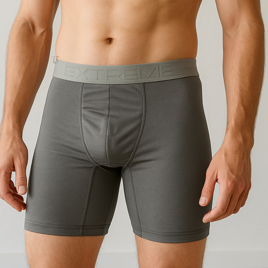 KIT 4 Cueca Ciclista Recorte Poliéster Comprida Confortavel Box Masculina Não Enrola