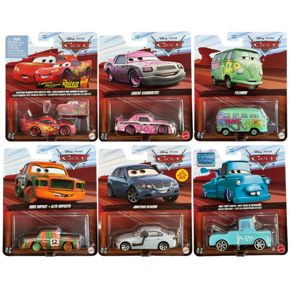 Miniaturas Disney Pixar Cars Mattel Originais 1:55 | Relâmpago McQueen, Mate, Fillmore e Mais! em Oferta na Shopee