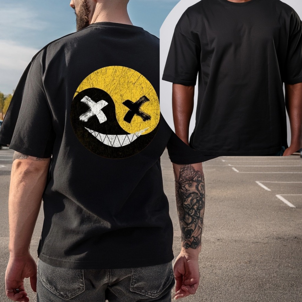 Camisa Camiseta Oversized Treino Academia Camiseta Estampada   Larga Streetwear