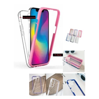 Capa De Celular Compatível A23,A24,A34,M53,M54 2em 1 PC + TPU Transparente Borda Anti impacto Proteção da Camera em Oferta na Shopee