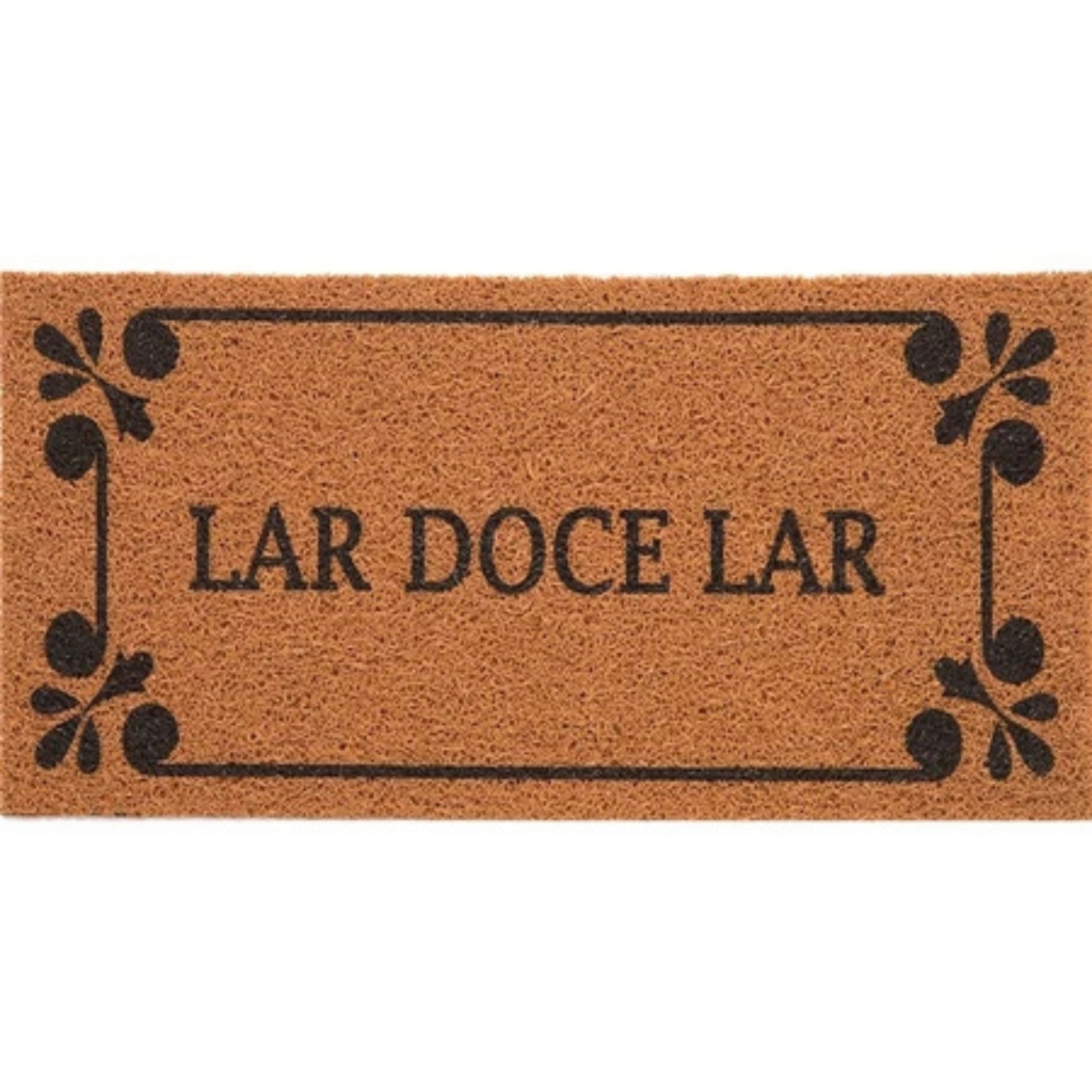 Tapete Porta Entrada Casa Capacho Vinil Lar Doce Lar v2.0 30x70cm em Oferta na Shopee