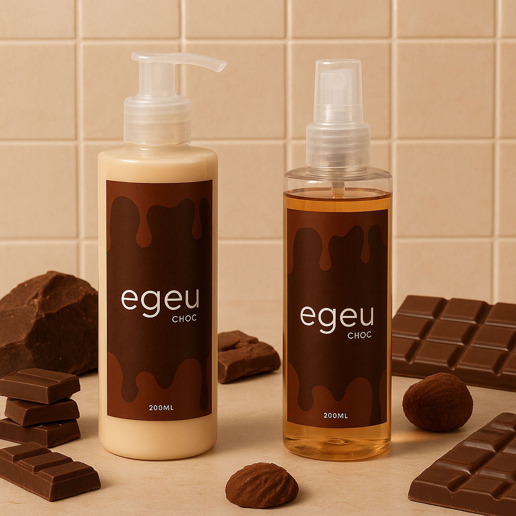 Kit Body Splash e Creme Corporal Chocolate 200ml – Hidratação e Perfume