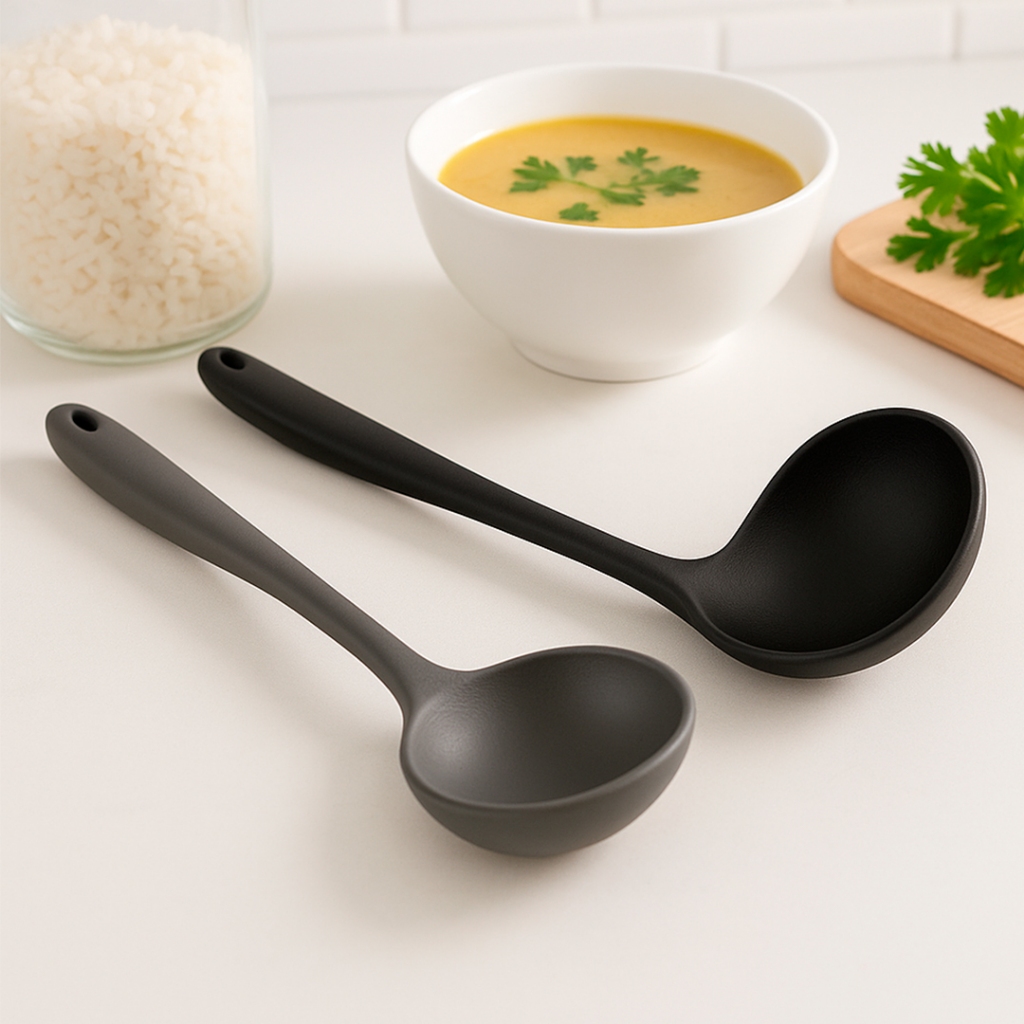 Imagem Conchas  Silicone Premium Chef 30cm – Resistentes ao Calor, Não Risca Panelas