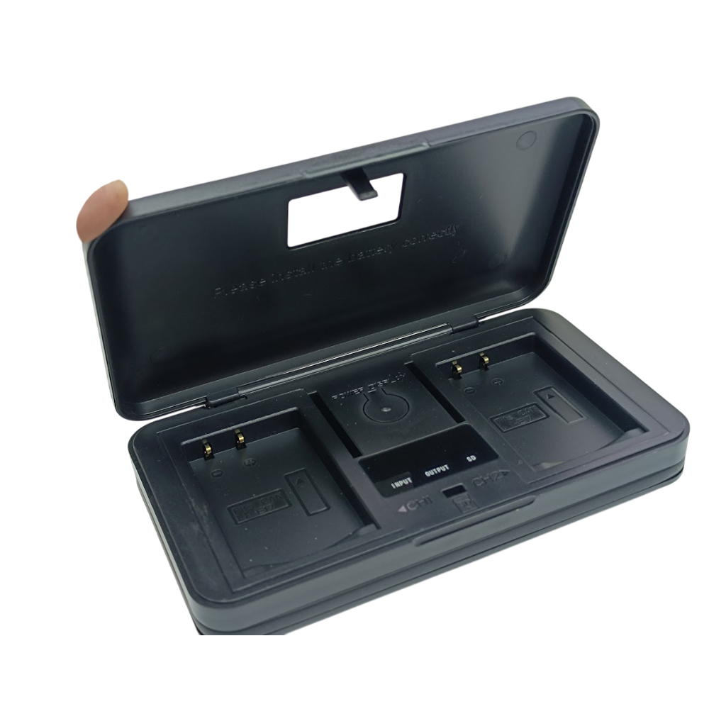 Estojo Carregador duplo pra LP-E8 EOS 200D 800D 8000D 750D 760D T6i T6s M3 M5 M6 Kiss x8i