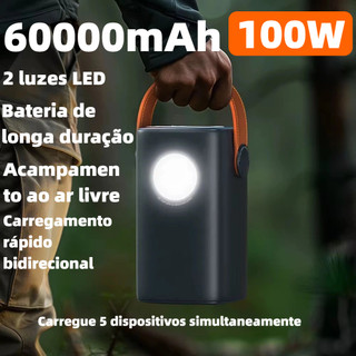 Power Bank 60000mAh 100W PD Rápido Alta Potência Para Mini Starlink Notebook e Celulares AGOLD BTE-96K