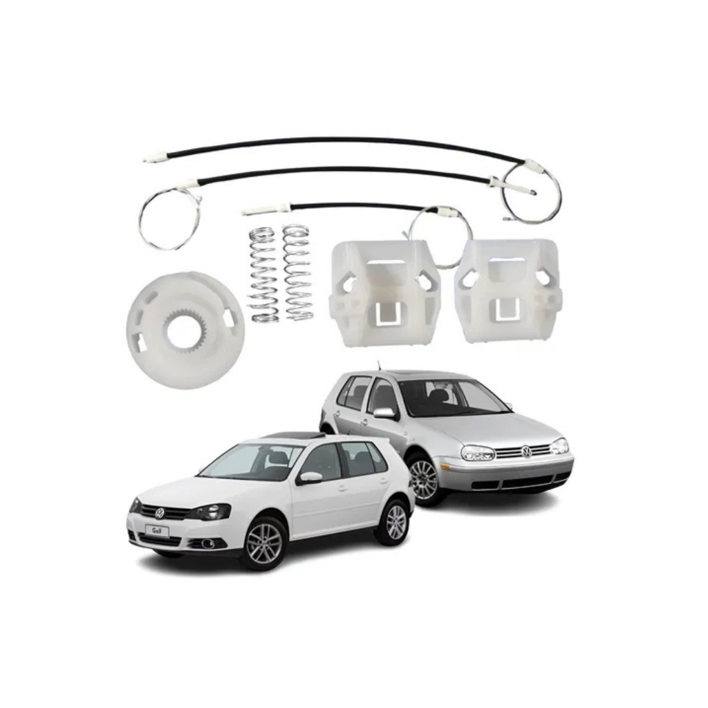 Kit Reparo Maquina Vidro Elétrico Golf Sapão Bora Todos 98 Até 2013 Dianteiro