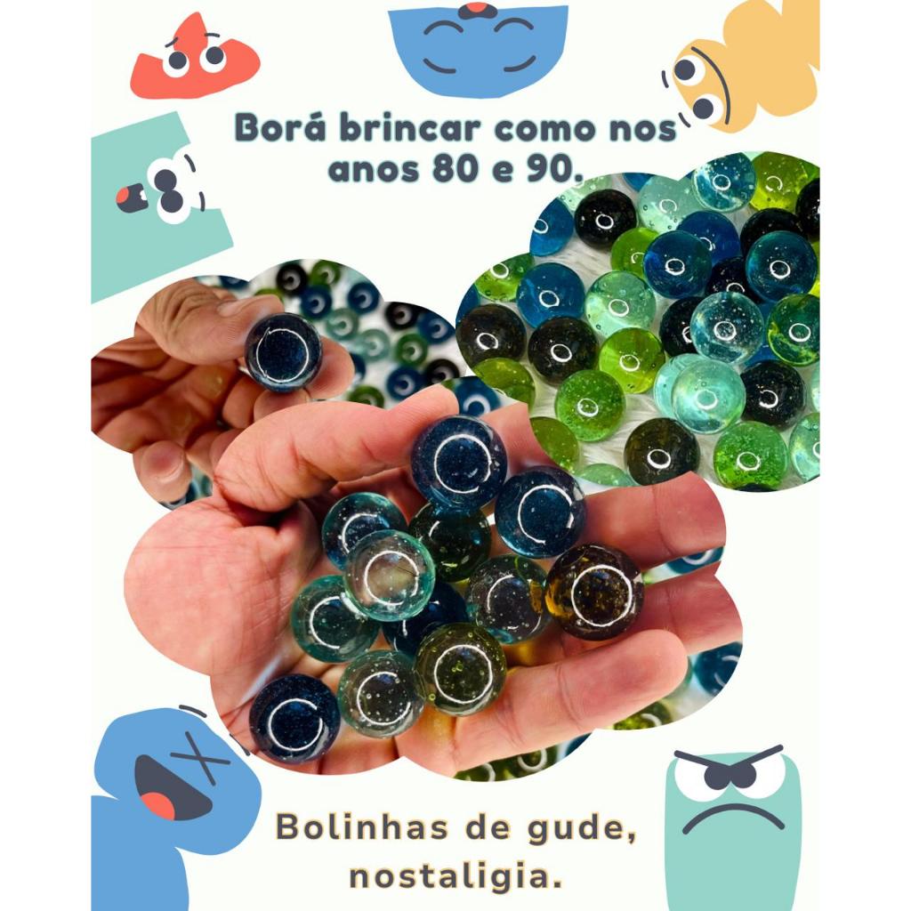 Bolinha de Gude, Kit Bolinhas de Gude, Fubeca, Brinquedo, Nostálgico, Infantil, Vintage, Decoração