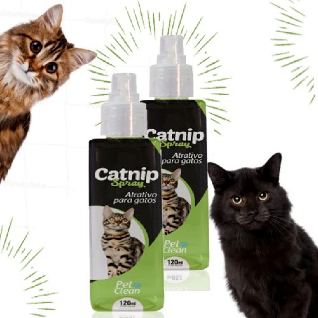 Spray de Erva dos Gatos Catnip Deixa o Gato Feliz