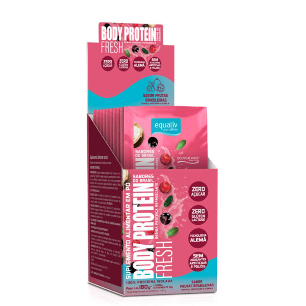 Suplemento Proteico Equaliv Body Protein Fresh Sabores Do Brasil Com 10 Sachês De 18g