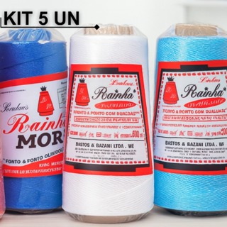 KIT 5 Linha Fina 100% Polipropileno 500m para Tricô, Cone Artesanal, Crochê, Bordado, em Oferta na Shopee