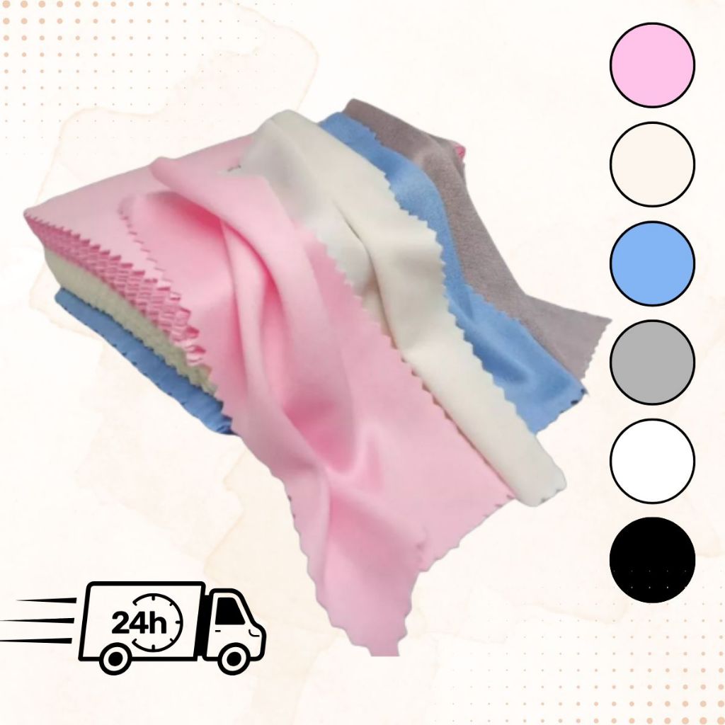 Kit de 10/50 unidades Flanela De poliéster- Para Limpar Óculos telas - Várias Cores