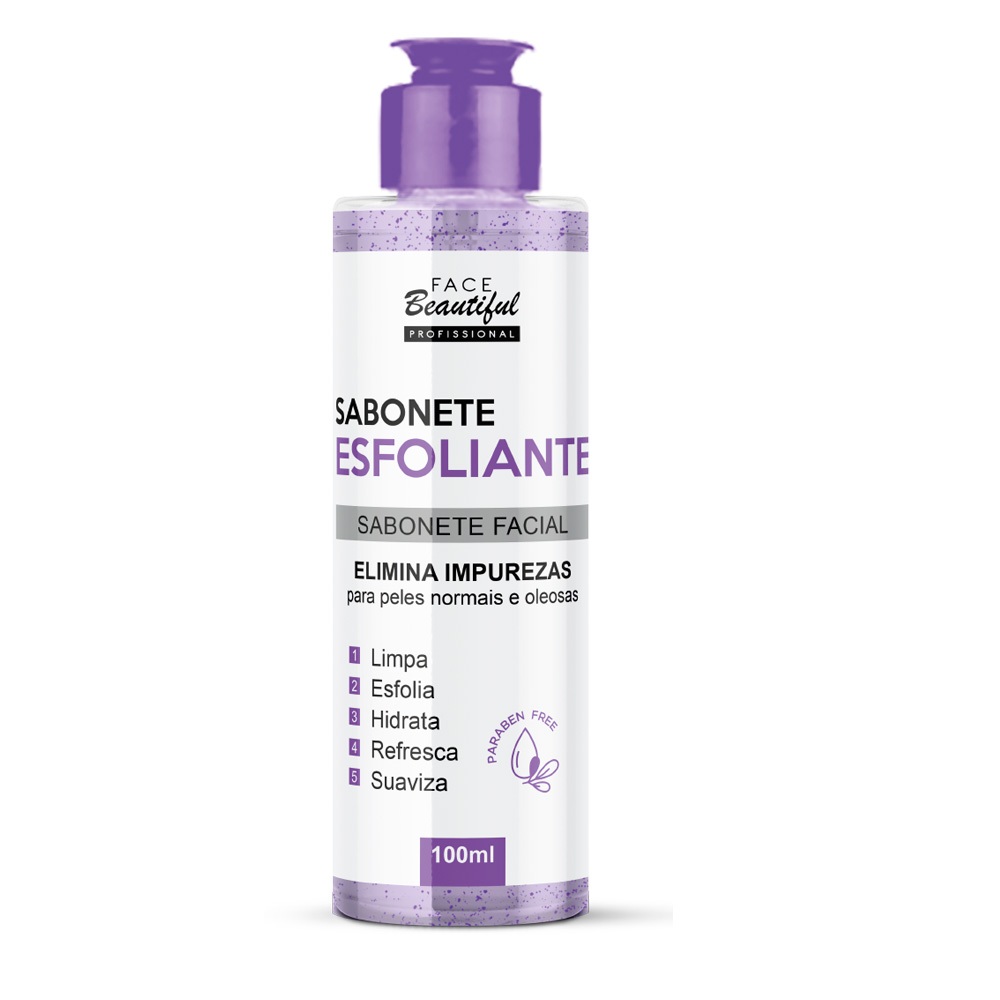 Sabonete Esfoliante Facial Limpeza Profunda Face Beautiful  100ml em Oferta na Shopee