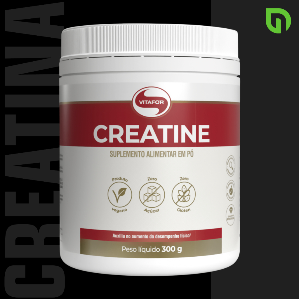Creatina Vitafor 300g Original 100% Pura com Nota Fiscal - Creatine Monohidratada em Oferta na Shopee