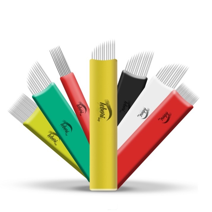Kit 10und Lamina para Tebori Flex e Hard (0.18mm, 0.16mm e 0.25mm)