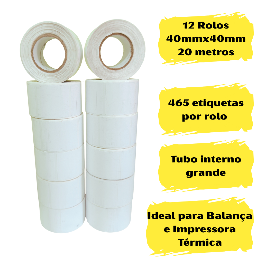 Etiqueta Térmica 40x40: Onde Comprar | BuscaProdutos