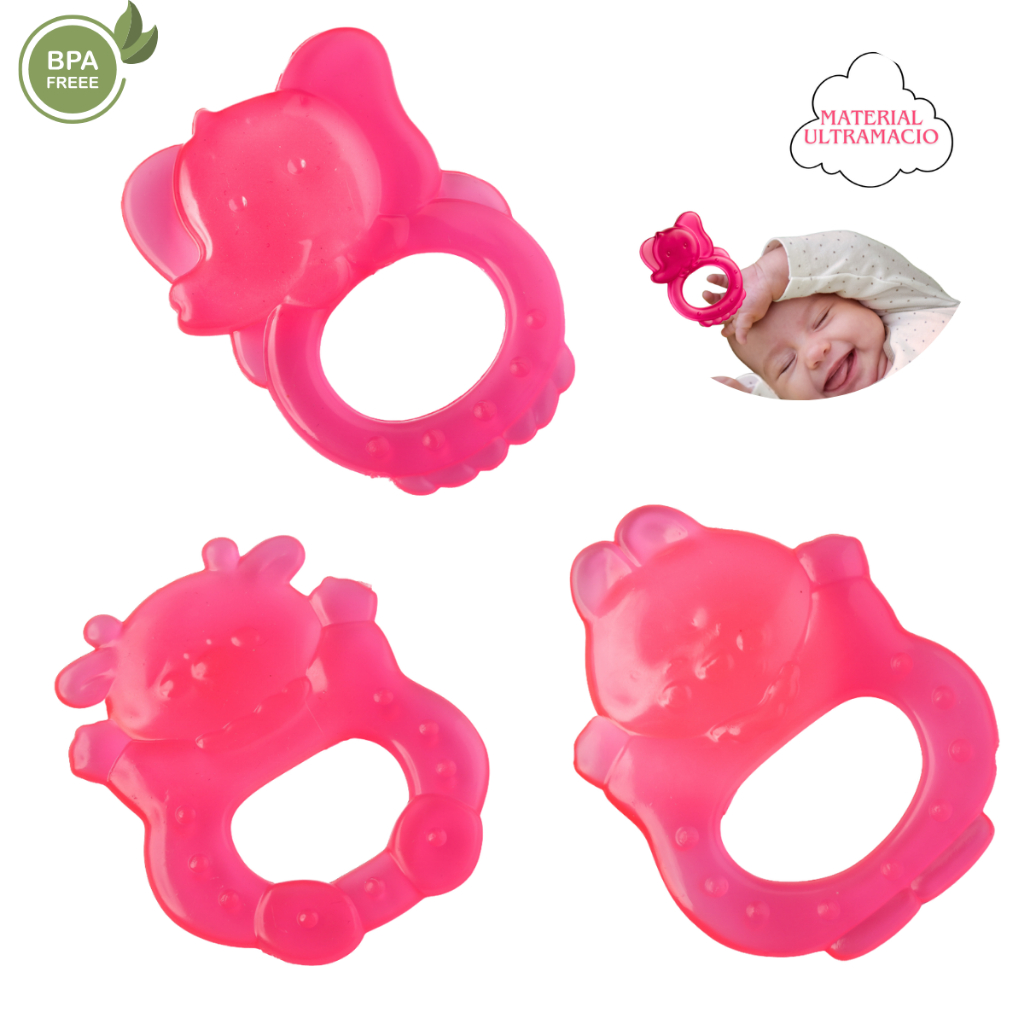 Massageador De Gengiva Para Bebê Mordedor De Silicone em Oferta na Shopee