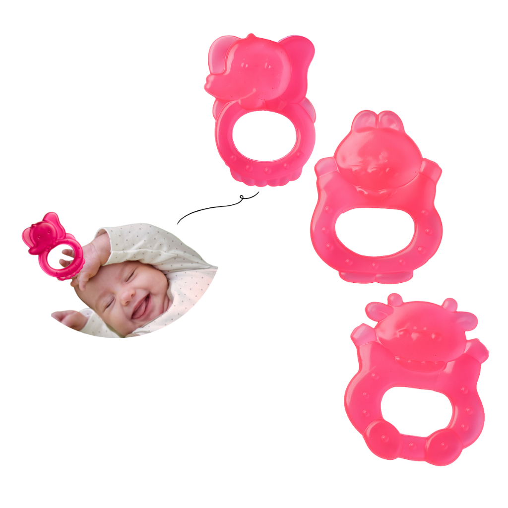 Massageador De Gengiva Para Bebê Mordedor De Silicone