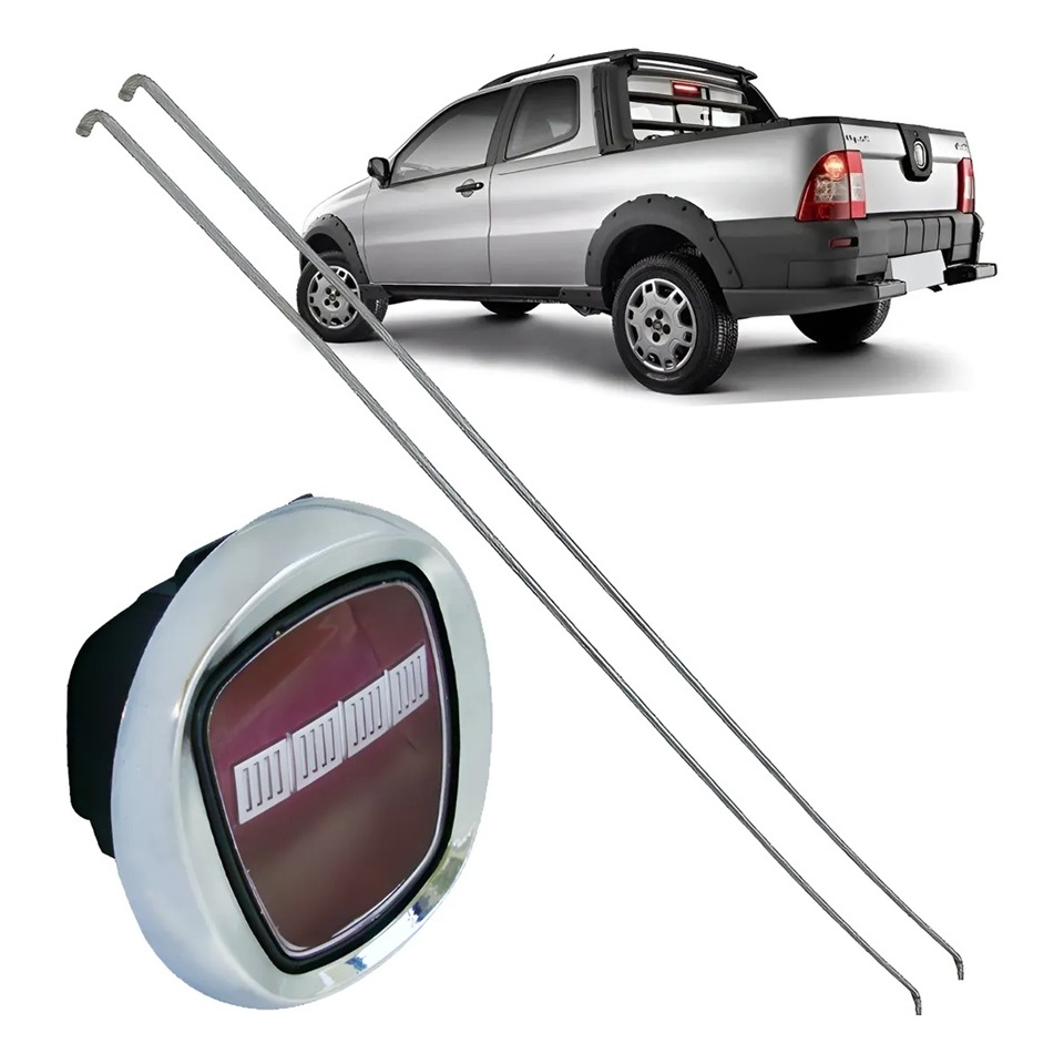 Kit Vareta Haste Maçaneta Tampa Caçamba Strada 2008 A 2020