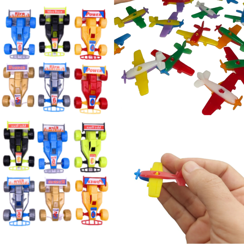 Kit 20 Brinquedos Avião Carrinho Formula  Lembrancinha  Festa Aniversário Surpresa Dia Das Criança em Oferta na Shopee