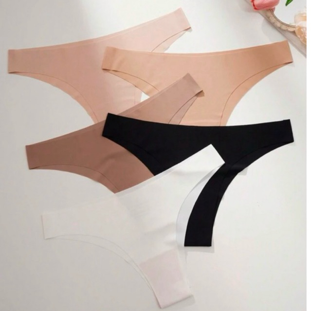 KIT 3 Calcinhas Tanga - Corte a Laser, Sem Costura, Confortavel - Calcinha Confortavel Nao Marca em Oferta na Shopee