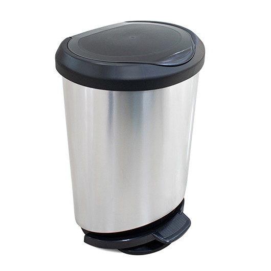 Lixeira Cesto De Lixo Com Pedal Grande 45 Litros Reforçado Cozinha Aréa Externa Banheiro - Arqplast em Oferta na Shopee