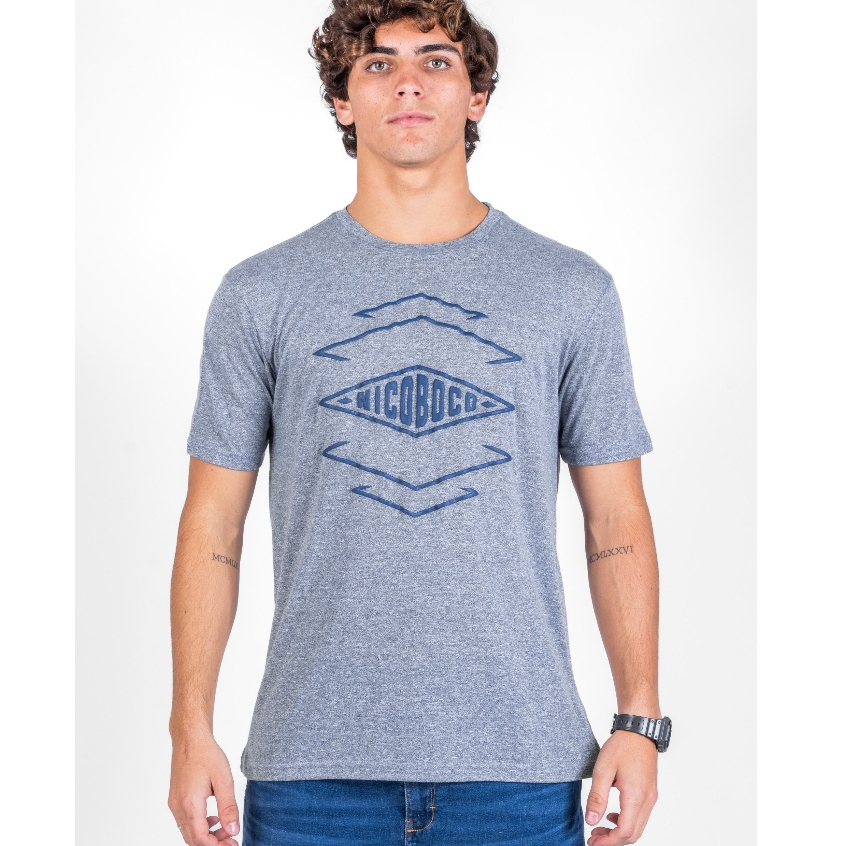 Camiseta Masculina Premium Nicoboco Com Estampa Frontal em Oferta na Shopee