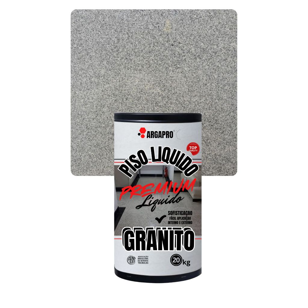 Granito liquido cinza claro pisos kit 20kg