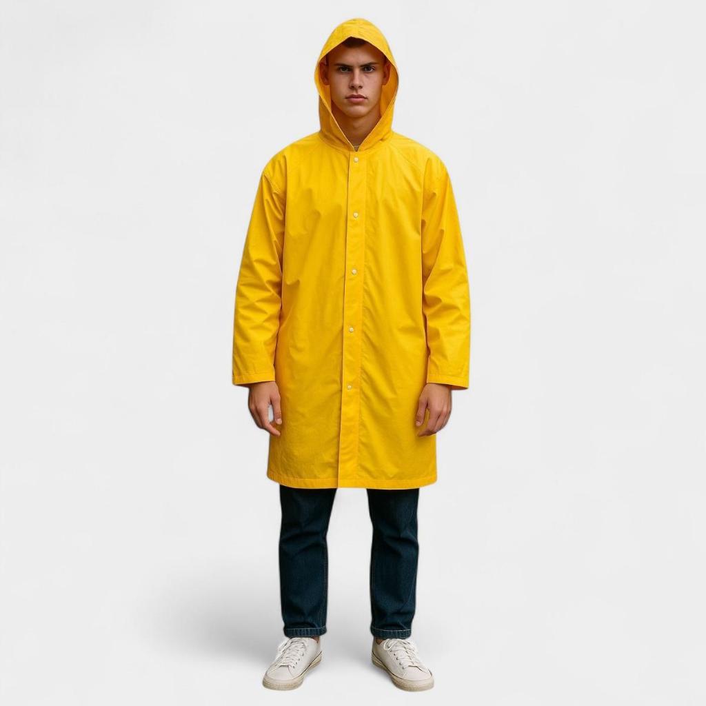 Capa De Chuva Em Pvc Forrada Total Capas CA 47977 - Amarelo