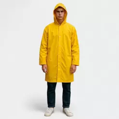 Capa De Chuva Em Pvc Forrada Total Capas CA 47977 - Amarelo