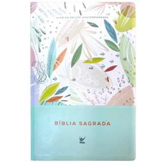 Bíblia Sagrada - AEC - Capa Verde Estampada em Oferta na Shopee