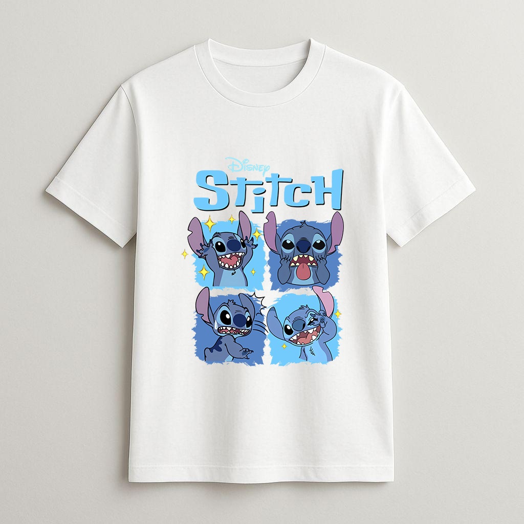Camiseta Unissex Personalizada Lilo Stitch Jogando Game Personagem Desenho Blusa Algodão Premium