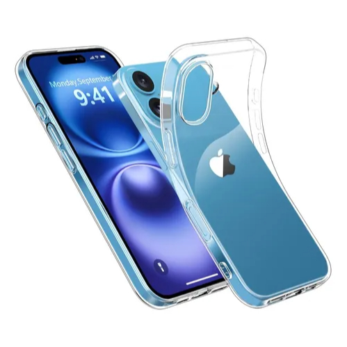 Capa Ultra Fina Casca De Ovo Transparente para Iphone 16/16 Plus/16 Pró/16 Pró Max