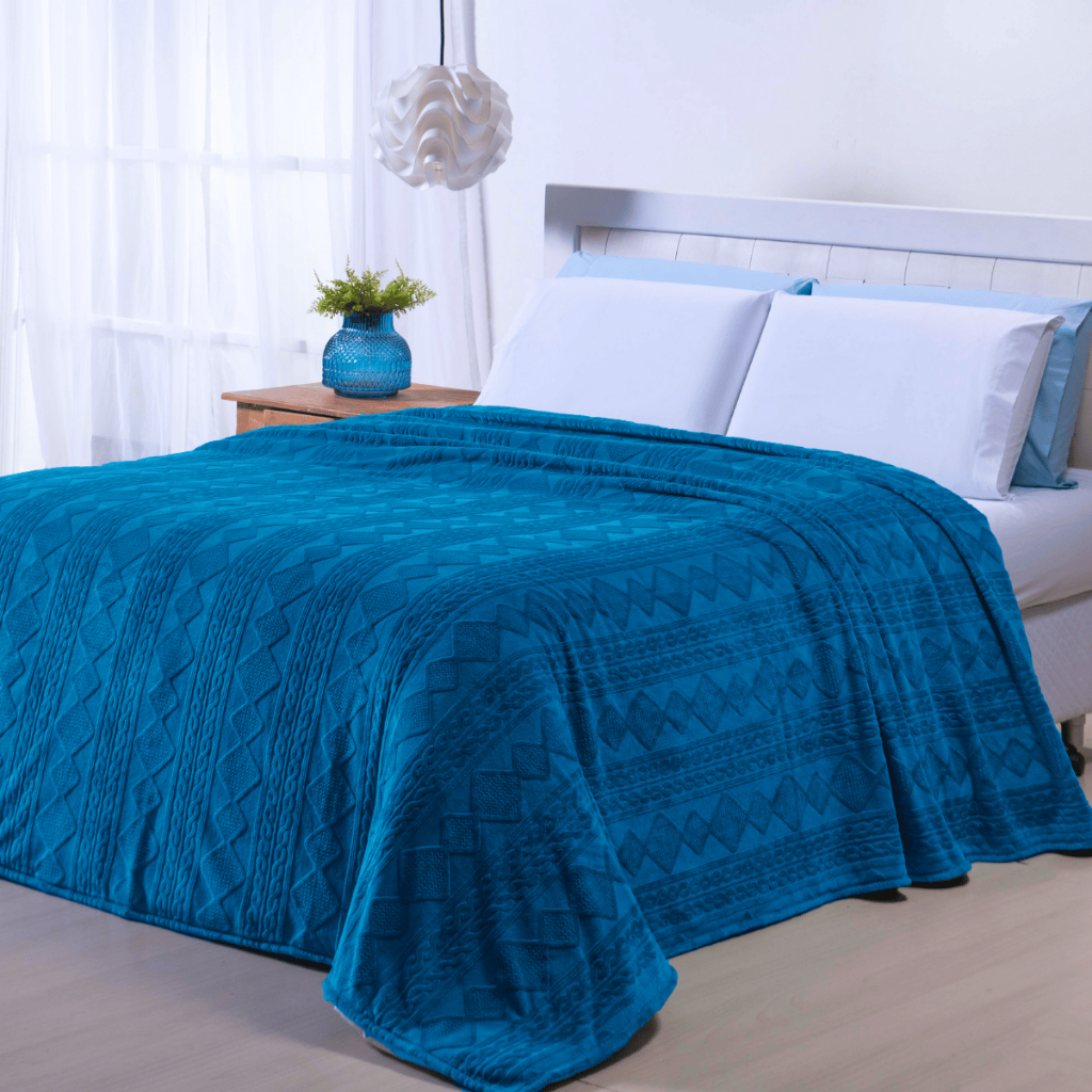 Cobertor Manta Casal\Queen\King\Solteiro Vancouver Ultra Soft 1 Peça Toque Macio Coberta Alto Relevo