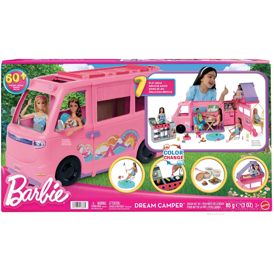 Barbie Veículo Para Bonecas Camper Dos Sonhos - Mattel Hrj78