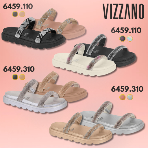 Sandália  feminina Birken Papete Vizzano Confortável tam 34 ao 40 em Oferta na Shopee