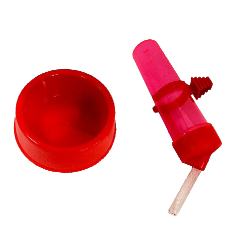 Kit Hamster Básico c/ Bebedouro 60ml e Comedouro 80ml
