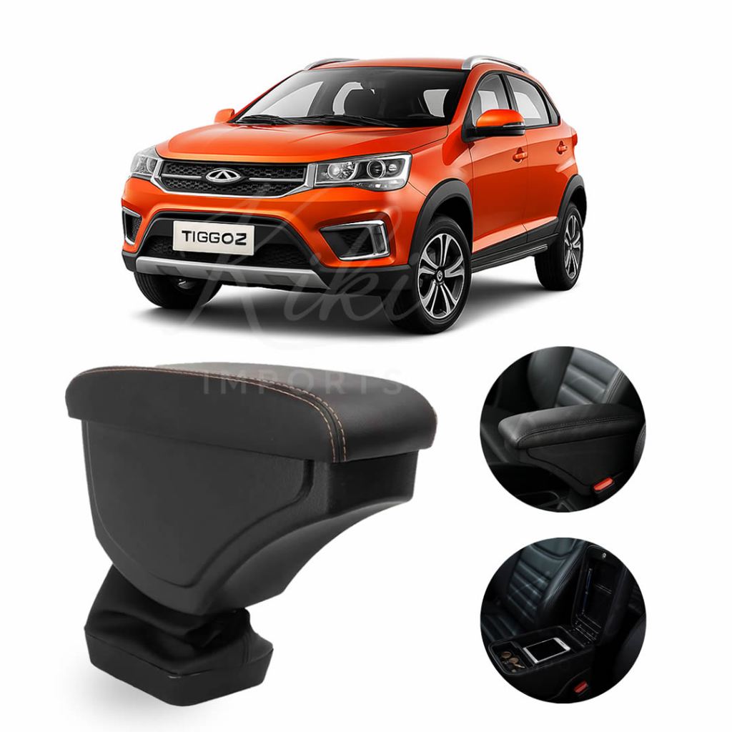 Apoio de Braço Chery Tiggo 2 2018 a 2021 Console Central C/ Porta Objetos Premium Fácil Encaixe
