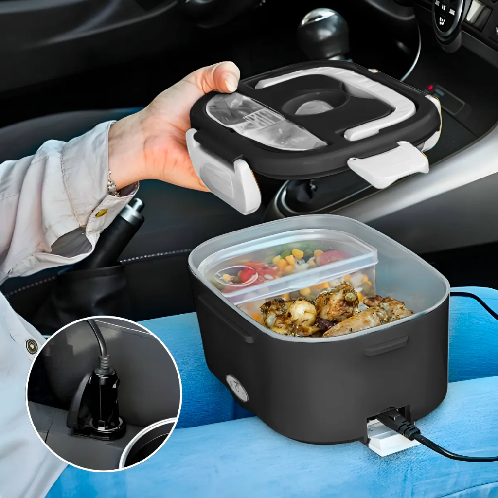 Marmita Elétrica Térmica Portátil – Bivolt, Ideal para Trabalho, Carro, Caminhão e Viagem