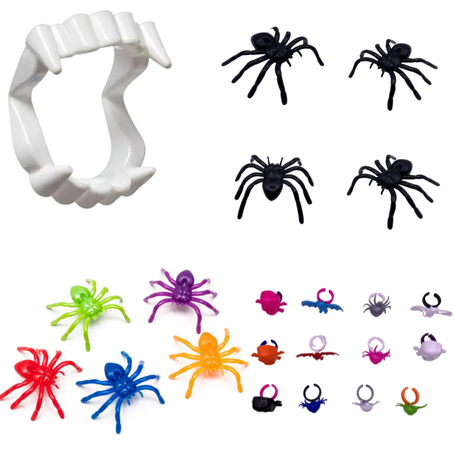 Kit 100 Mini Brinquedos Festa De Halloween Dia Das Bruxas Criança Lembrancinha Saquinho Surpresa