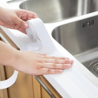 Fita Antimofo Selante Branca De PVC Prova Água Para Cozinha Banheiro em Oferta na Shopee
